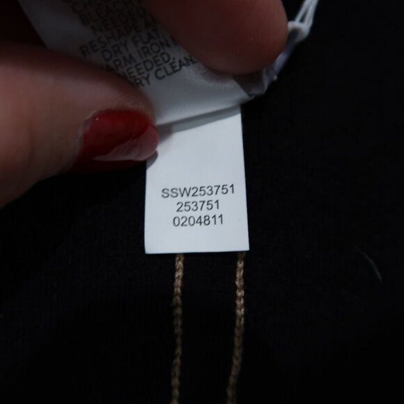 J Jill Sweater Womens Beige L Open Cardigan Knit Reversible Pockets Stretch - Picture 15 of 16